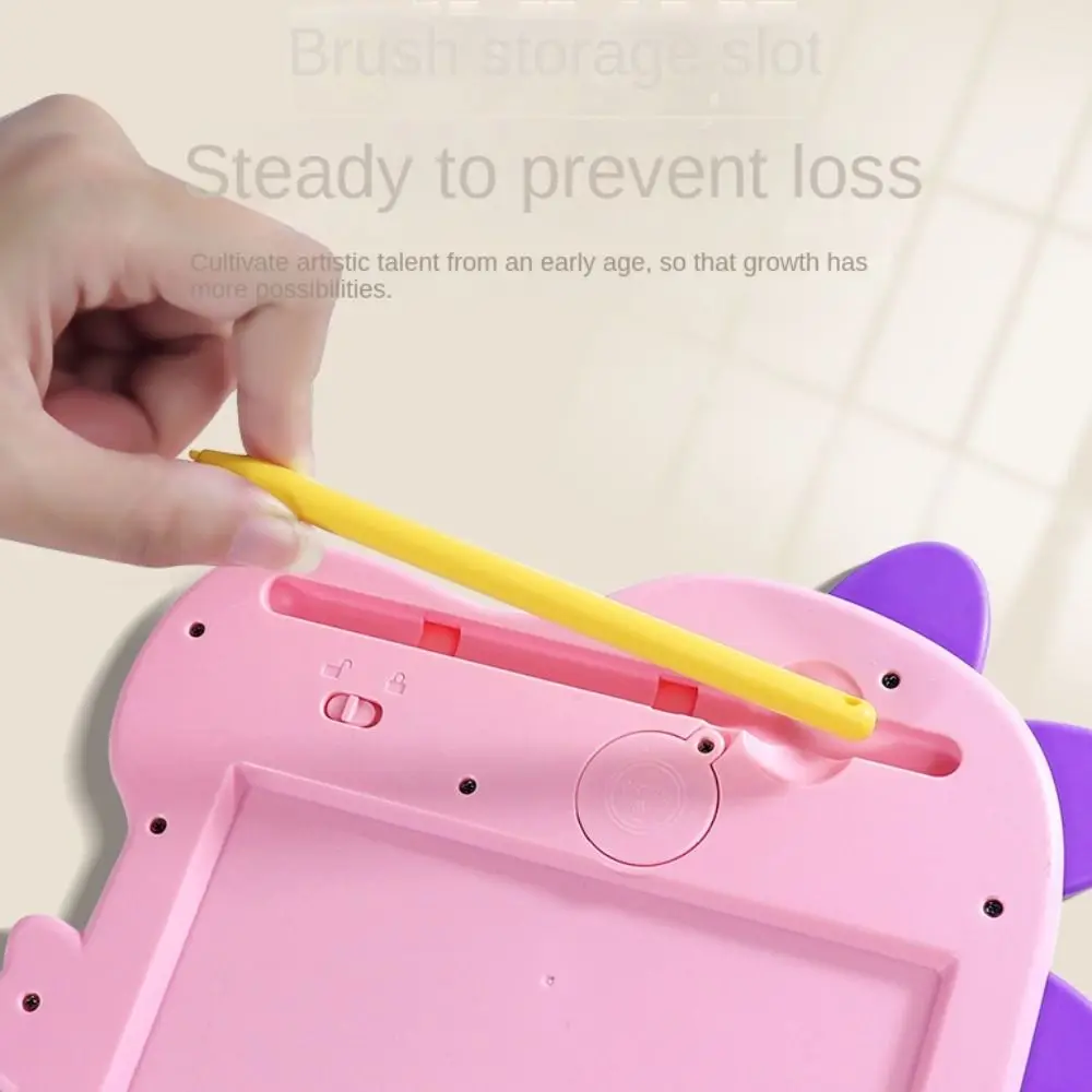 Tragbares Dinosaurier-LCD-Zeichenbrett, löschbarer bunter Doodle-Zeichenblock, Malerei, langlebiges Schreibtablett für Kinder