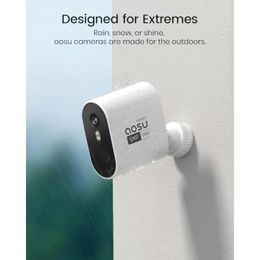 Outdoor security camera system setup