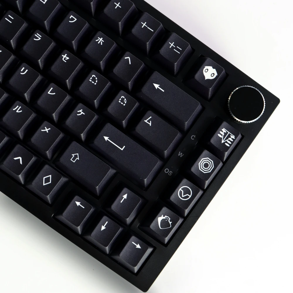 Wob Katakana Keycaps PBT Material 129 Keys Dye-Sub Cherry Profile Keycaps for 61/87/104/108 Mx Switch Mechanical Keyboard