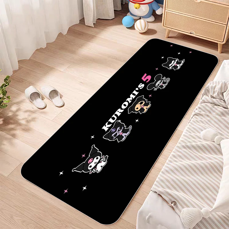 Bathroom Floor Mat Kuromi Kitchen Rug Entrance Carpet Bath Mats Cute Cartoon Carpets Home Foot Doormat Door Room Prayer House