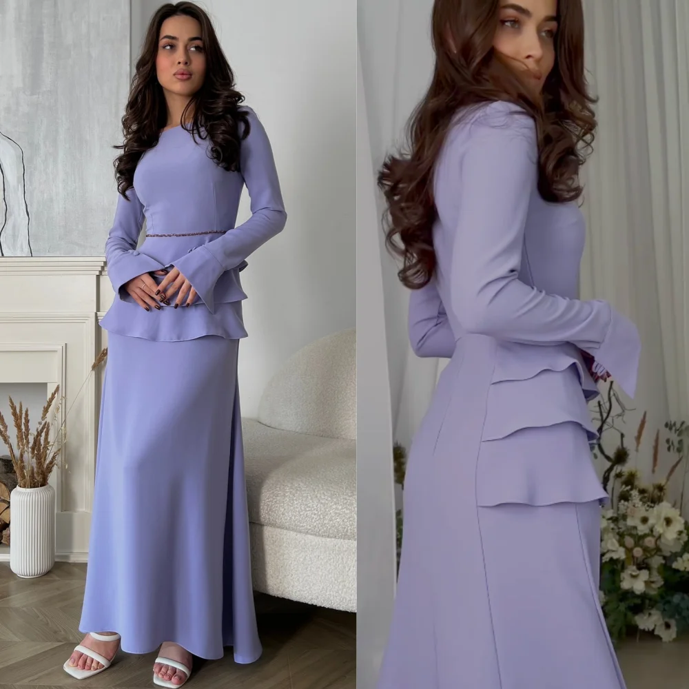 Personalizado jiayigong jérsei plissado natal a linha pescoço quadrado sob medida ocasião vestido midi vestidos arábia saudita