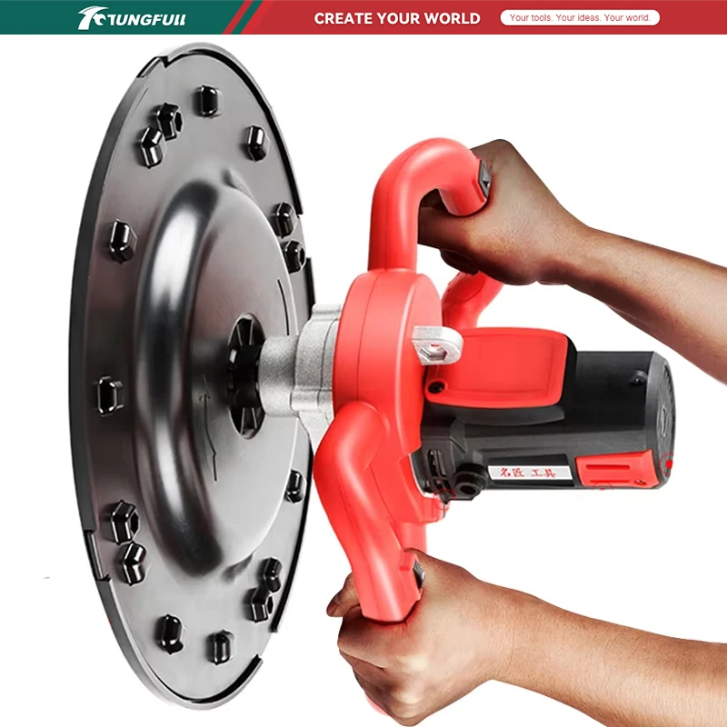 Wall Smoothing Polishing Machine 2880W/4880W 220V 6 Speeds Electric Cement Mortar Trowel Leveling Machine Concrete Mixer