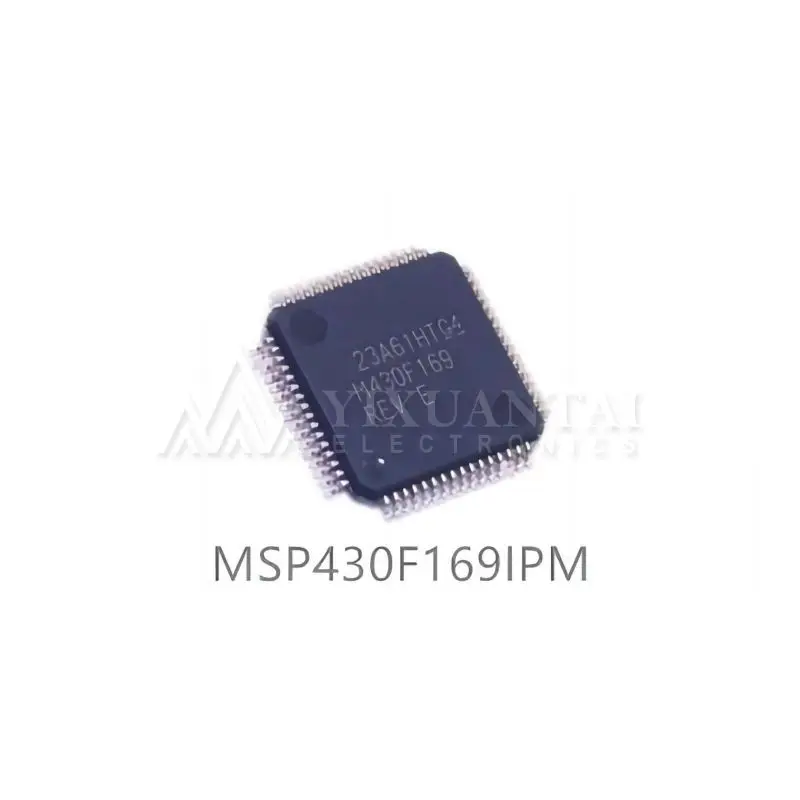 10pcs/Lot MSP430F169IPM MCU 16-bit MSP430 RISC 60KB Flash 3.3V 64-Pin LQFP T/R  New