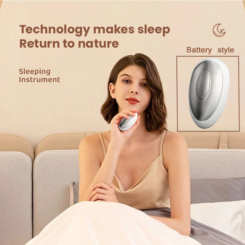 

Handheld Sleep Aid Device Pulse Stimulation Therapy Anxiety Neuro Sleep Help Sleep Instrument Nerves Insomnia Soothe Device