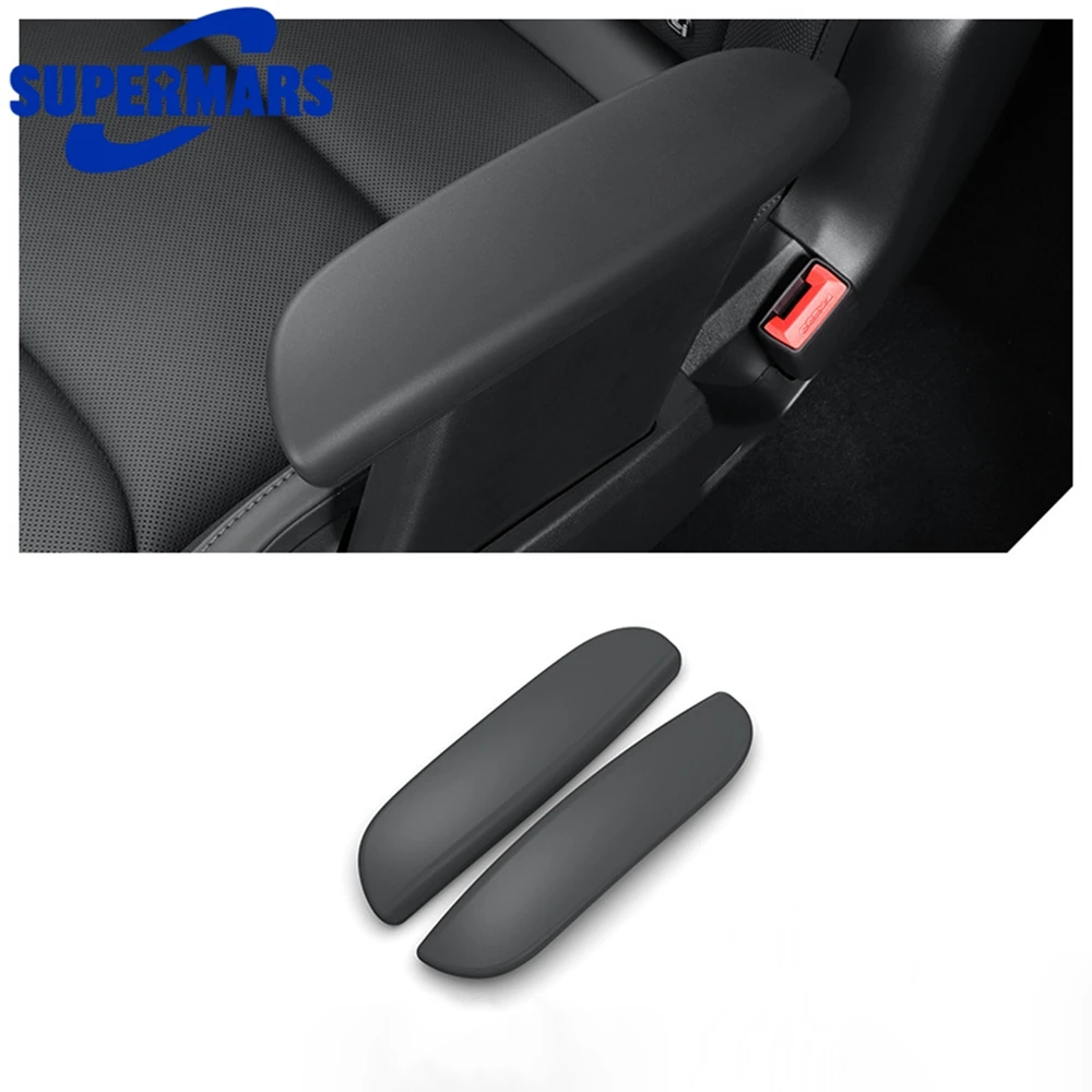 Second Row Armrest Cover For Tesla Model Y L 2026 6-Seater Seat Arm Rest Silicone Protector Stain Resistant Cap 1 Pair