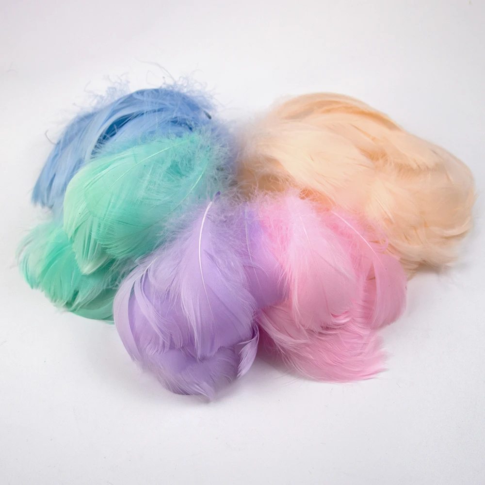 50/100 Stück Hochwertige Natürliche Gänsefedern 8-12CM für Boho-Hochzeitsdekoration, Traumfänger, DIY-Bastelzubehör, Plumes
