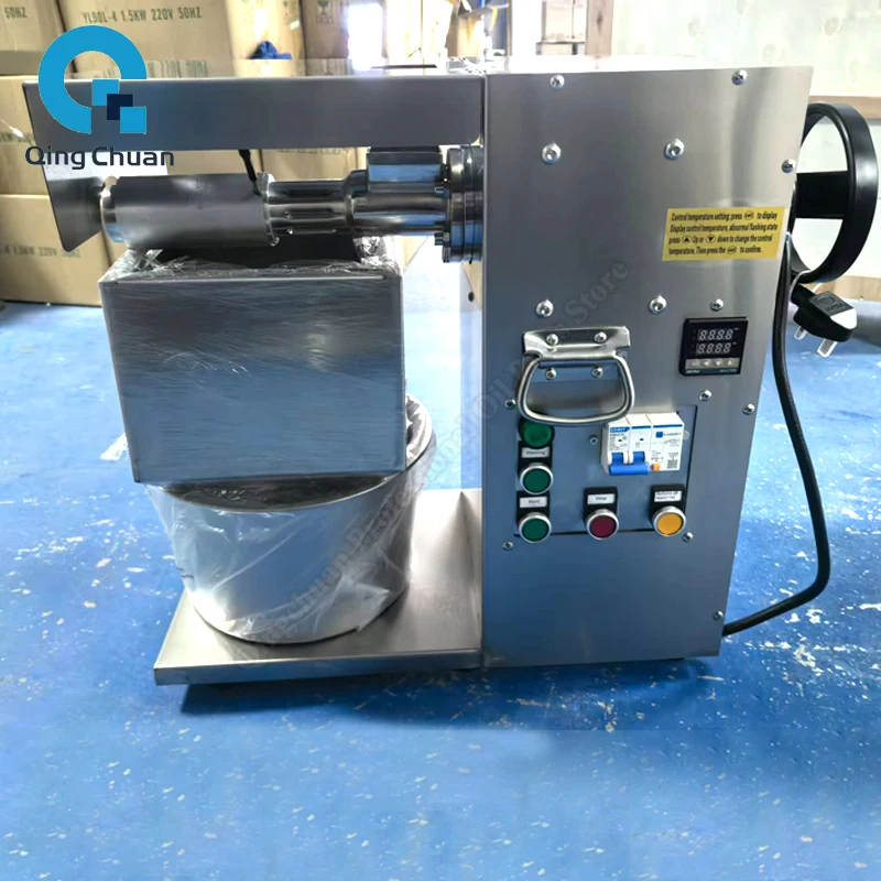 Oil Press Machine Desk Type 15-25kg Per Hour Commercial Peanut Flaxseed Cold Squeezer Sesame Sunflower Seeds Extraction