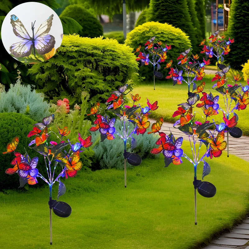 

Outdoor Garden Fairy Simulation Butterfly Solar LED Lawn Lamp Ramadan Decorations 2026 Wedding Party Valentine's Day Camping
