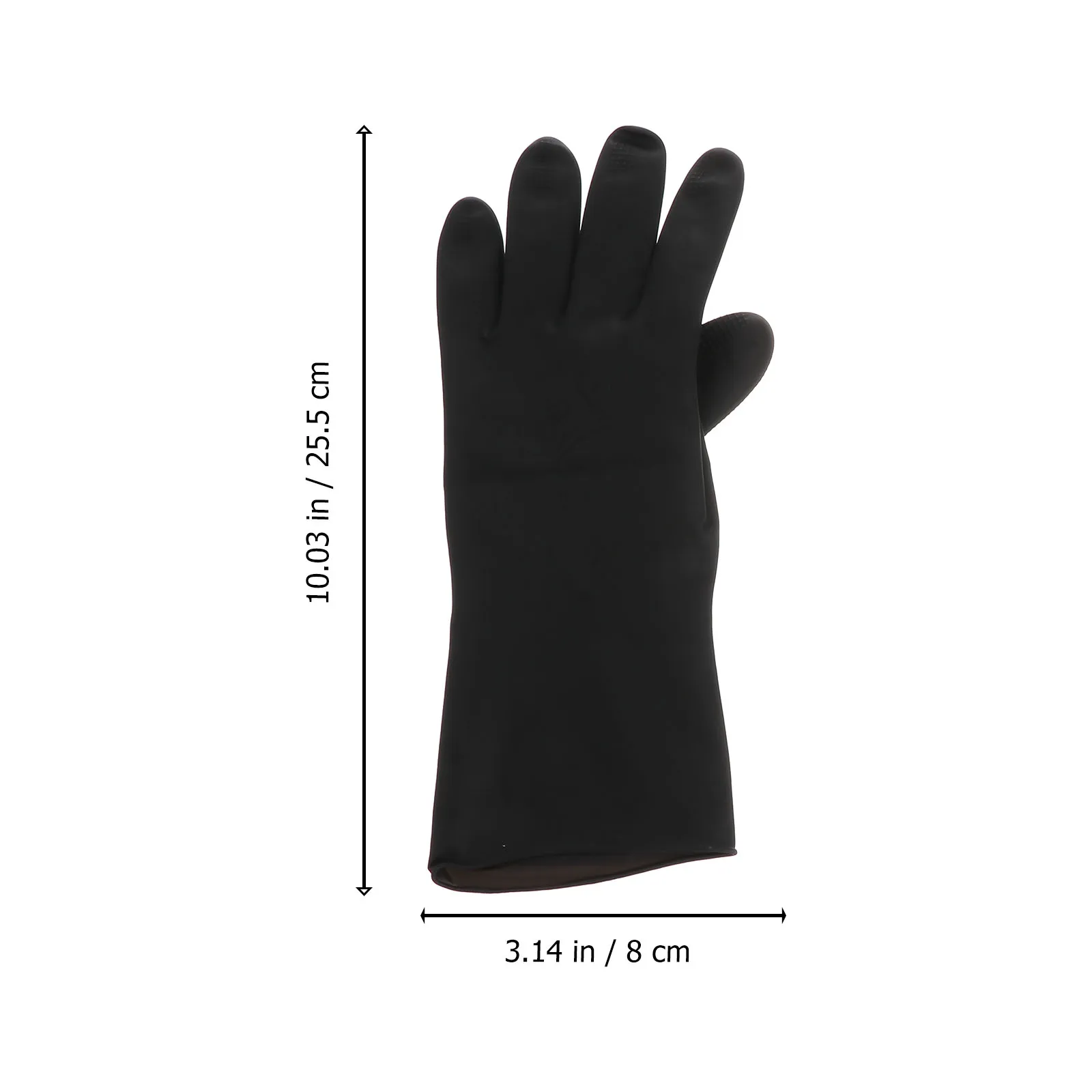 

Waterproof Non-Slip Hair Dye Gloves Black For Wet Dry Use Shampoo Barber Cleaning Gardening Reusable Elastic Fit