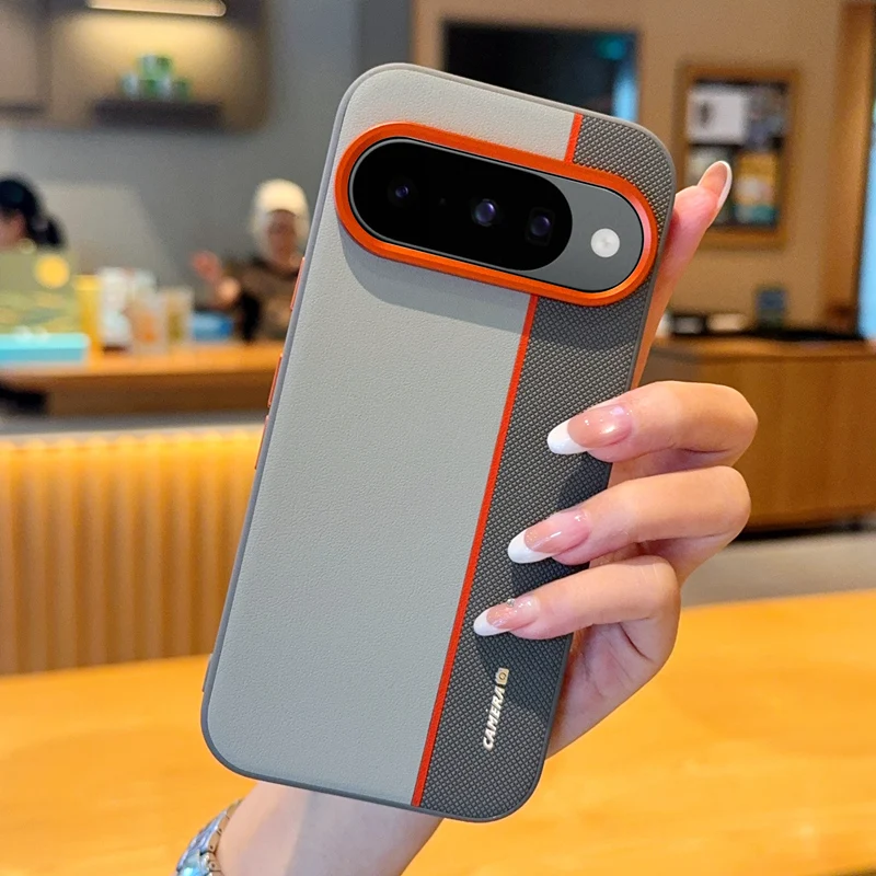 Para Google Pixel 10 Pro XL funda de moda dura de cuero PU funda protectora trasera para Google Pixel 10 10Pro carcasa de teléfono