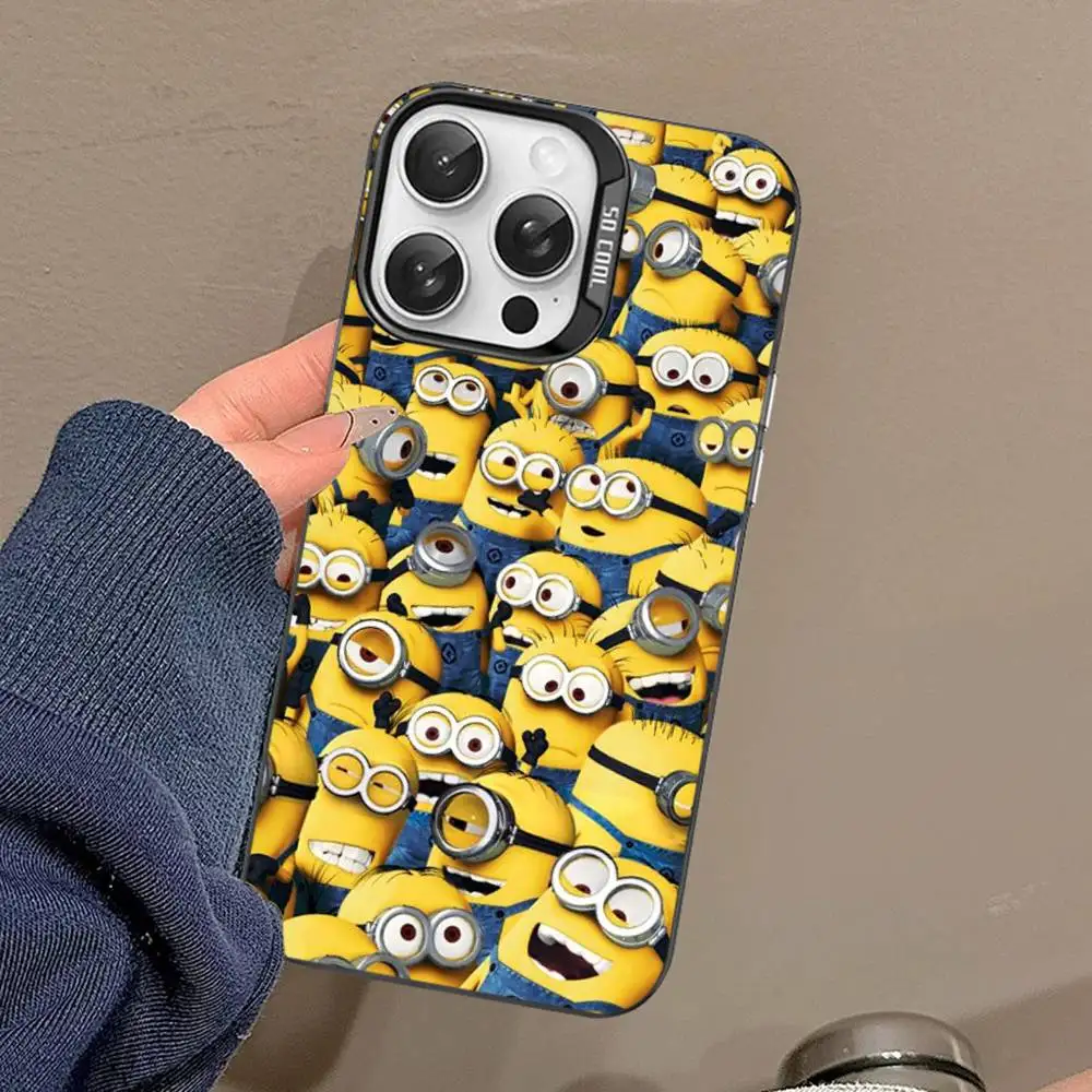 لطيف الكرتون M- التوابع جراب هاتف آيفون 17 16 15 14 13 12 11 برو ماكس ماتي للصدمات عودة مكافحة سقوط ماتي غطاء