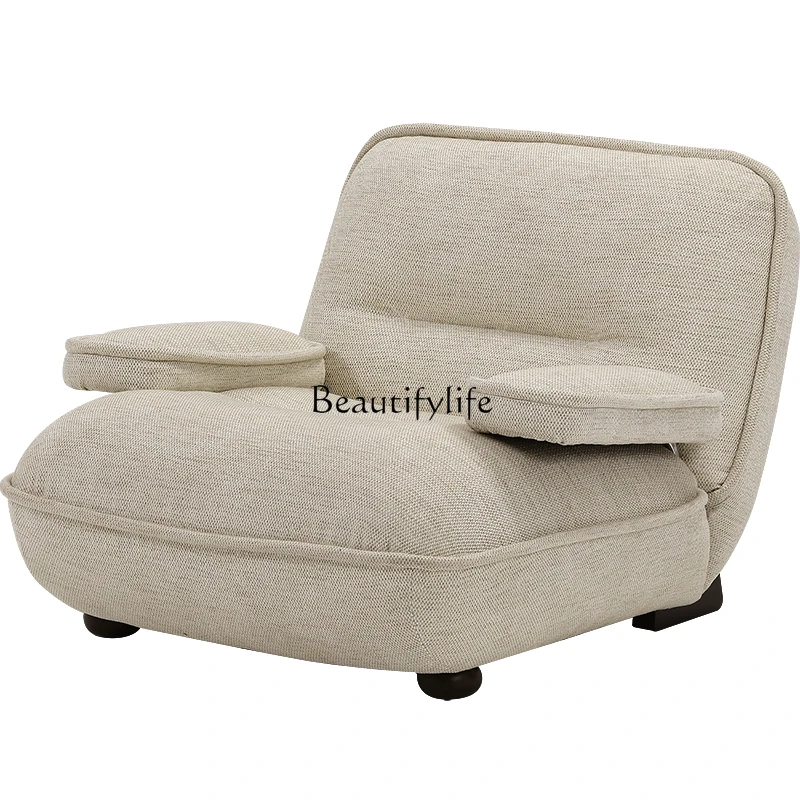 

Nordic Leather Fabric Single Sofa Leisure Chair