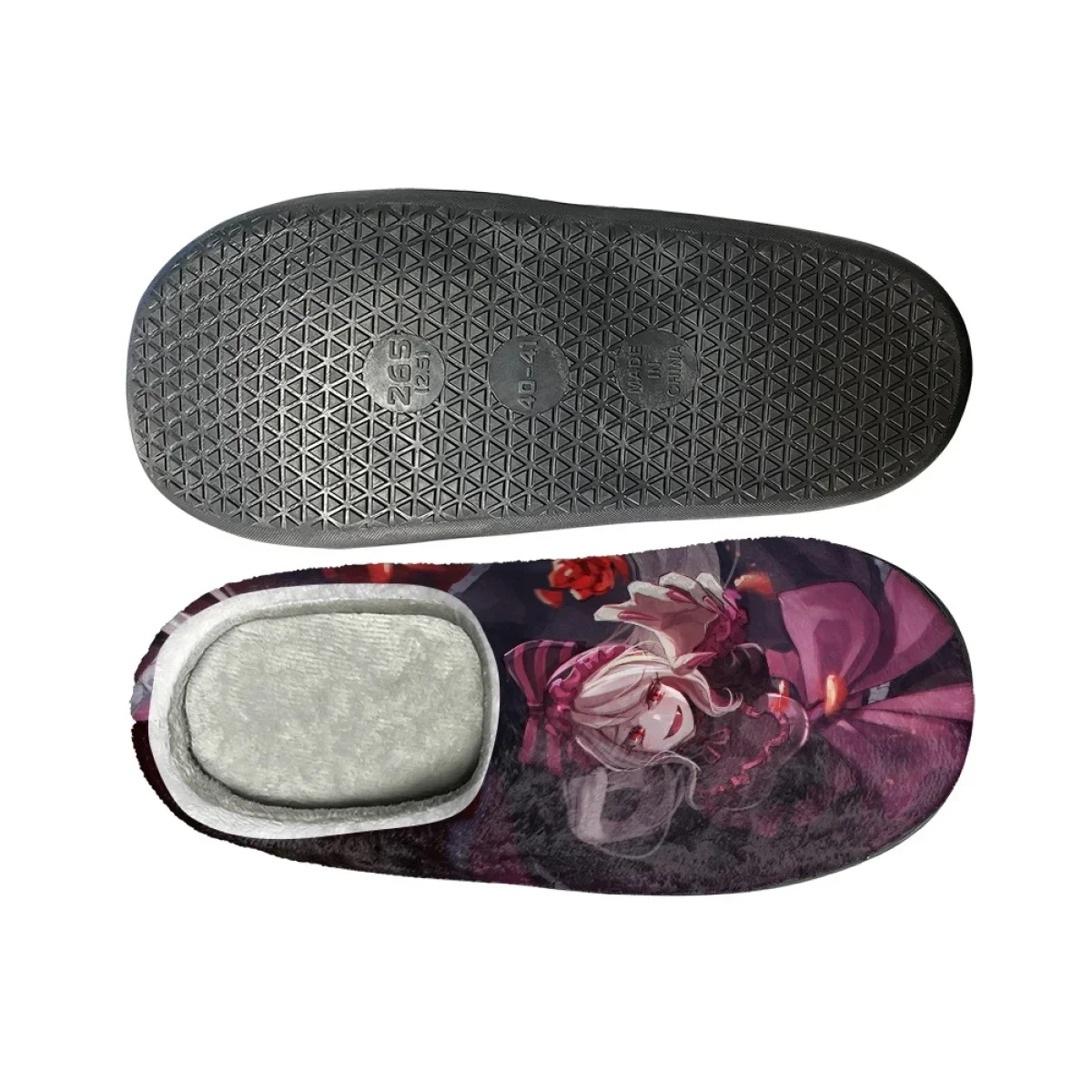 Anime Overlord Printed Women's Cotton Slippers Cartoon Non-slip Ladies Home Shoes Dropshipping Cozy Casual Female Flats Footwear