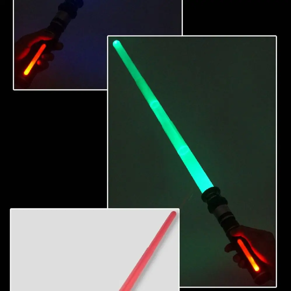 Spada laser RGB Cosplay puntelli da palcoscenico luca Light sabre Boy toy spada laser dueller Light pieghevole keychain monocromatico spada leggera