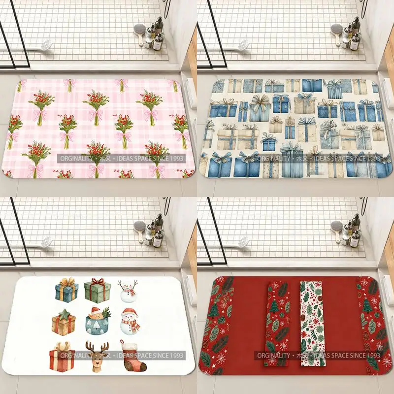 

Pink Gingham Flower Mat Living Room Decoration Home Sofa Non-Slip Carpet Study Bedroom Tatami Children'S Soft Floor Mat