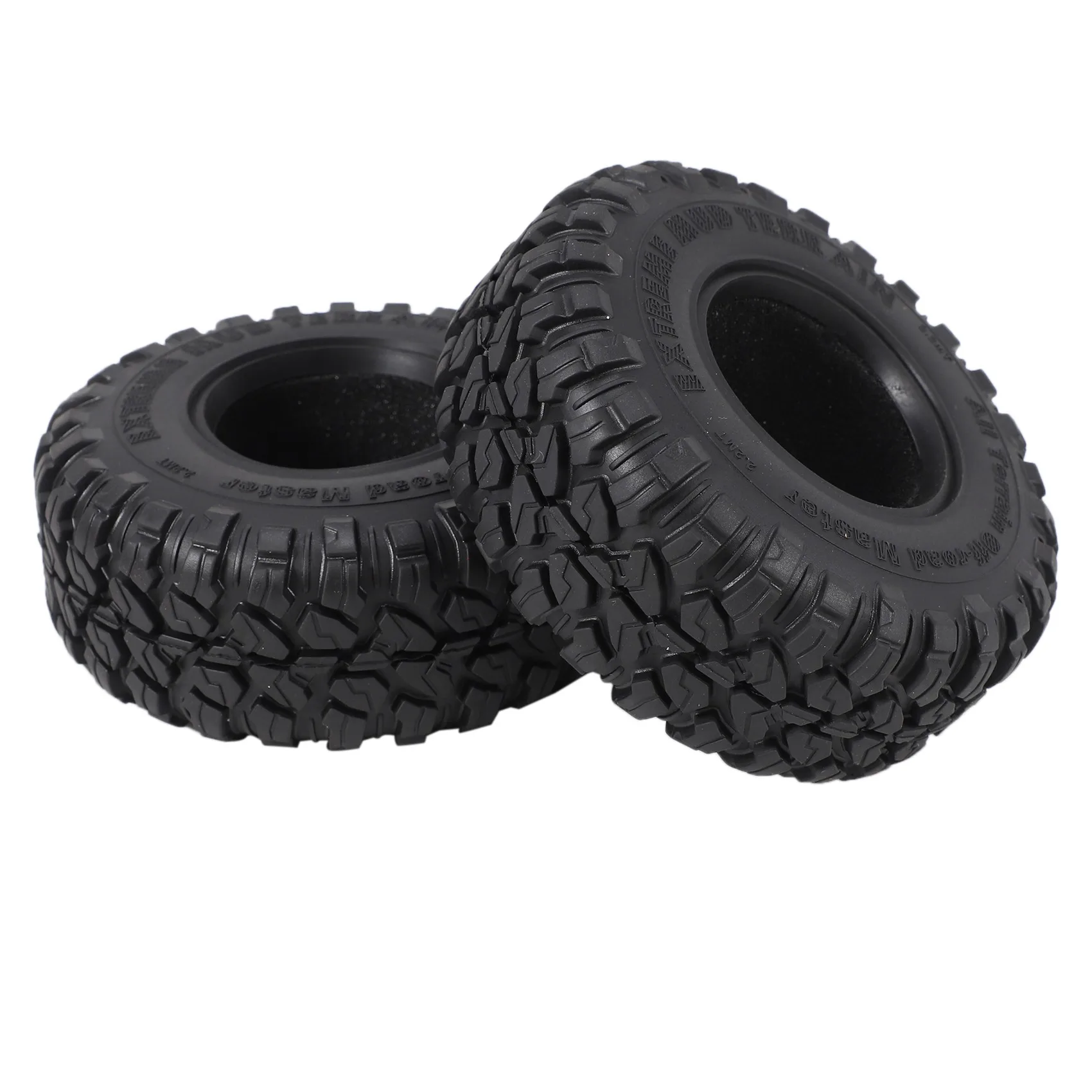 4PCS 118mm 2.2 Inch Rubber Tire Wheel Tyre for 1/10 RC Crawler Car Axial SCX10 Wraith Capra RR10 Traxxas TRX4 D90