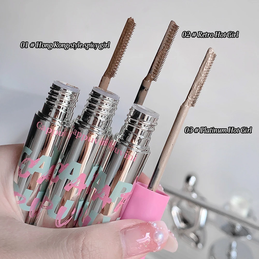 Cappubini-眉毛用の滑らかで長持ちするジェル,防水性と防汚性,ナチュラルメイク,染色クリーム