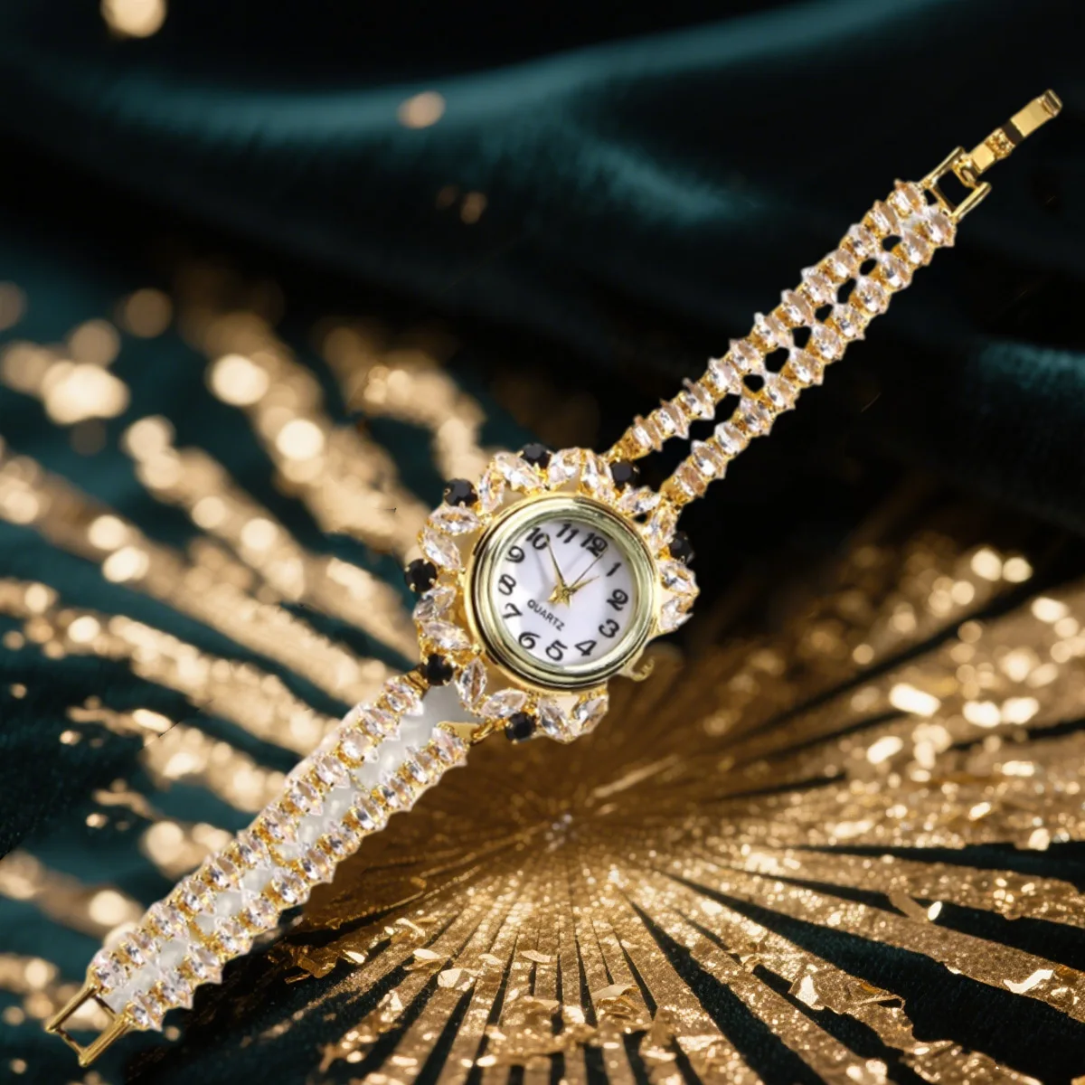 

Новые модные женские кварцевые часы, роскошные ювелирные изделия со стразами, женские часы-браслет из сплава, элегантные женские часы reloj mujer