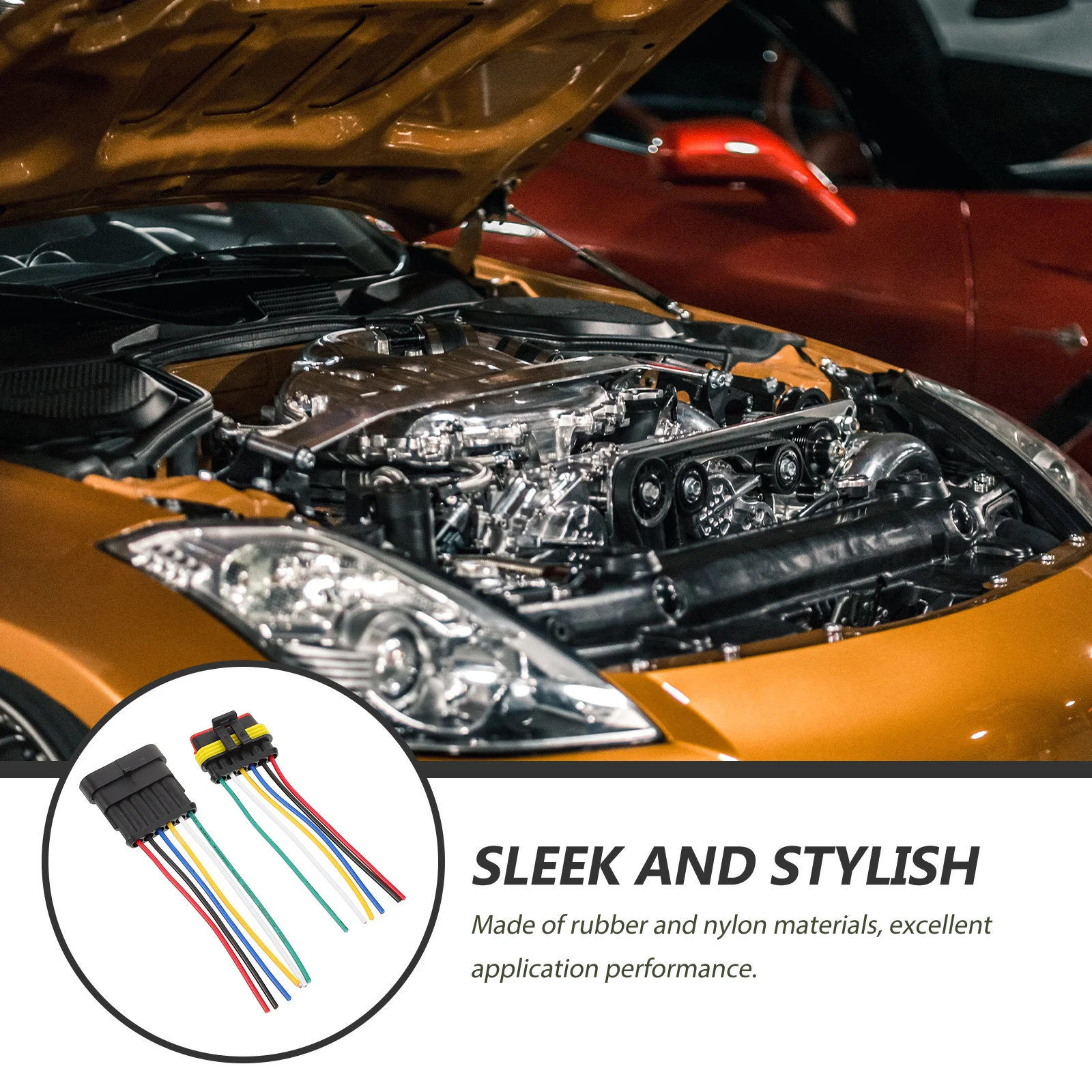 1 مجموعة مقاوم للماء الذكور والإناث التوصيل المقبس عدة 6 طريقة موصلات كهربائية لسيارة مركبة بحرية 10 سنتيمتر سلك سلك موصل #6