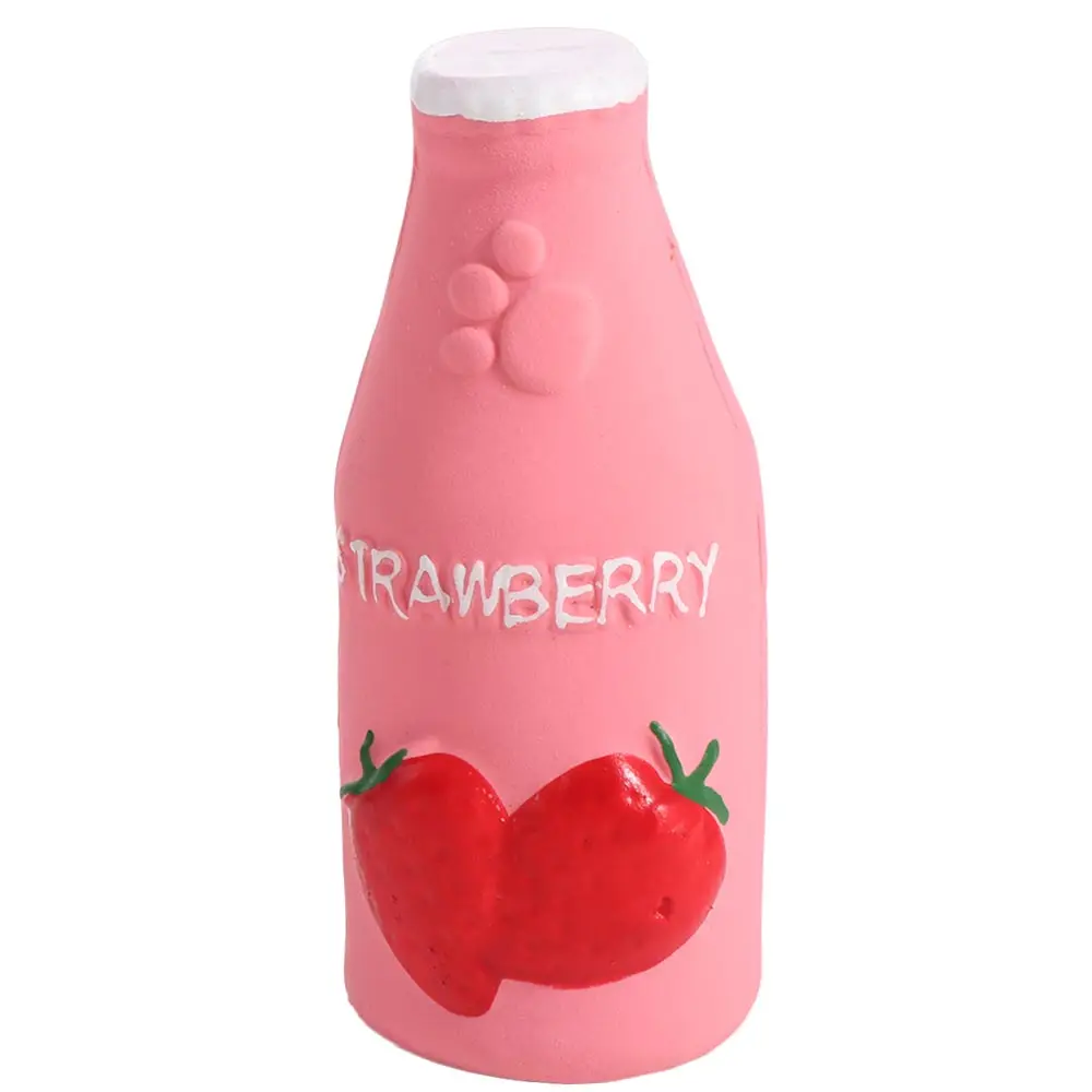 

Funny Juice Bottle Shape Pet Latex Toys Bite Resistant Colorful Dog Squeaky Sound Toy Soft Pet Chew Toy Cleaning Tooth