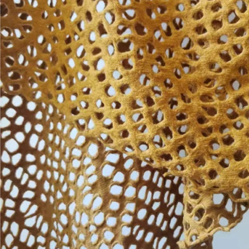 Tkanina siatkowa Jednolity kolor Wydrążona torba Szal Kurtyna Projektant odzieży Hurtownia tkanin na metry dla majsterkowiczów Materiał wełniany