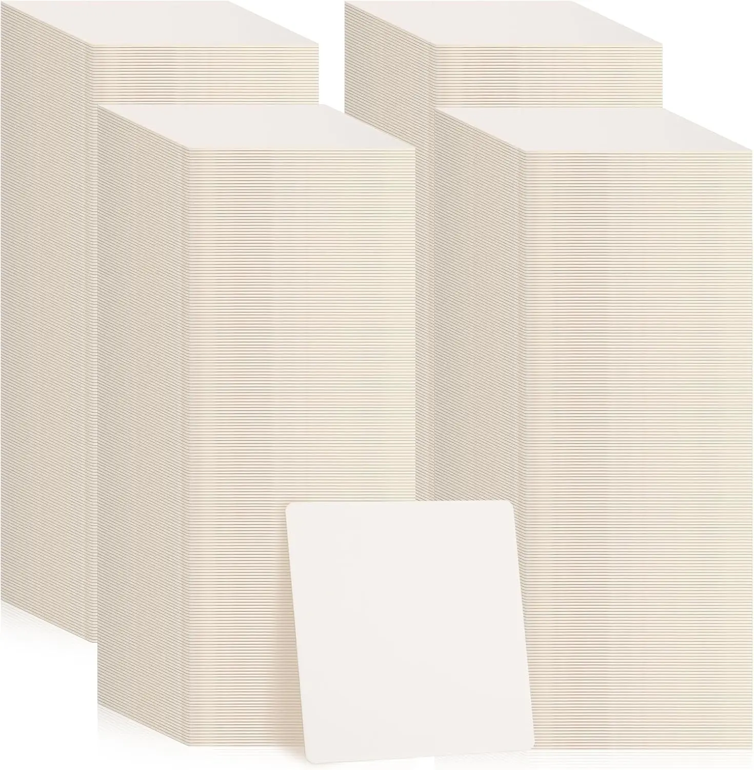 

800 Pcs Disposable Paper Bar Coasters Bulk, 4 Inch Cardboard Coasters Square Blank for Drinks DIY Crafts Wedding (White)