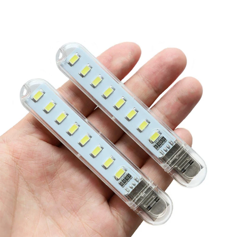 USB Portable Strip Light Mini Book Lamp 5730 Led Night Lights Room Emergency Lighting Suitable for Power Bank Computer USBplug