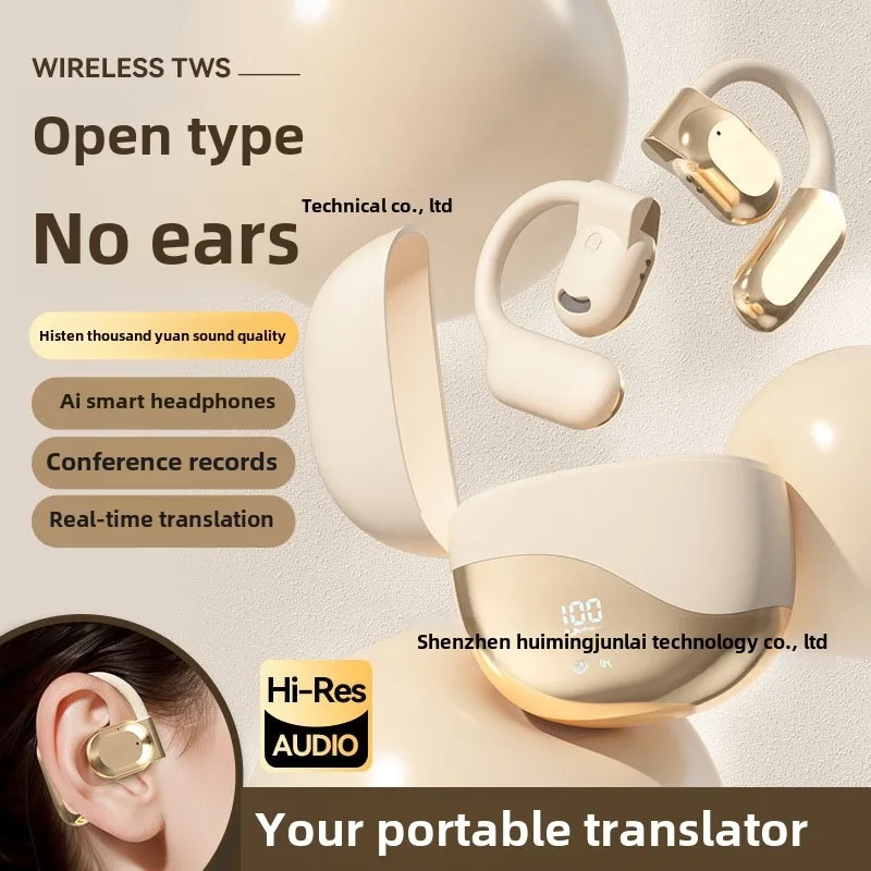 

Translation earphones travel abroad M62 Wireless hanging ear OWS Bluetooth earphones open bone conduction factory wholesale