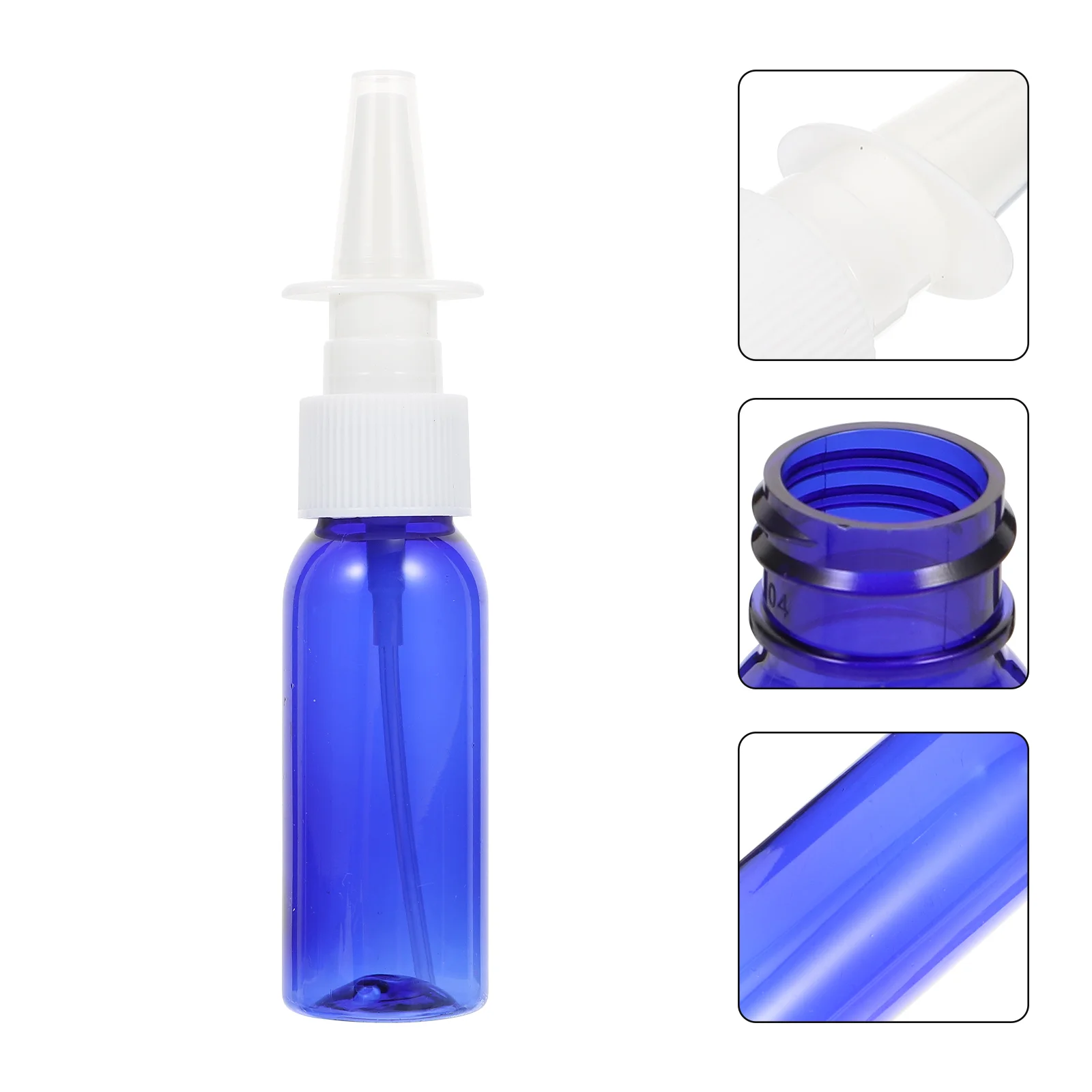 

8 Pcs Round Shoulder with Nose Bottle Fine Mist Spray Bottles Empty Dividing Refillable Long Travel