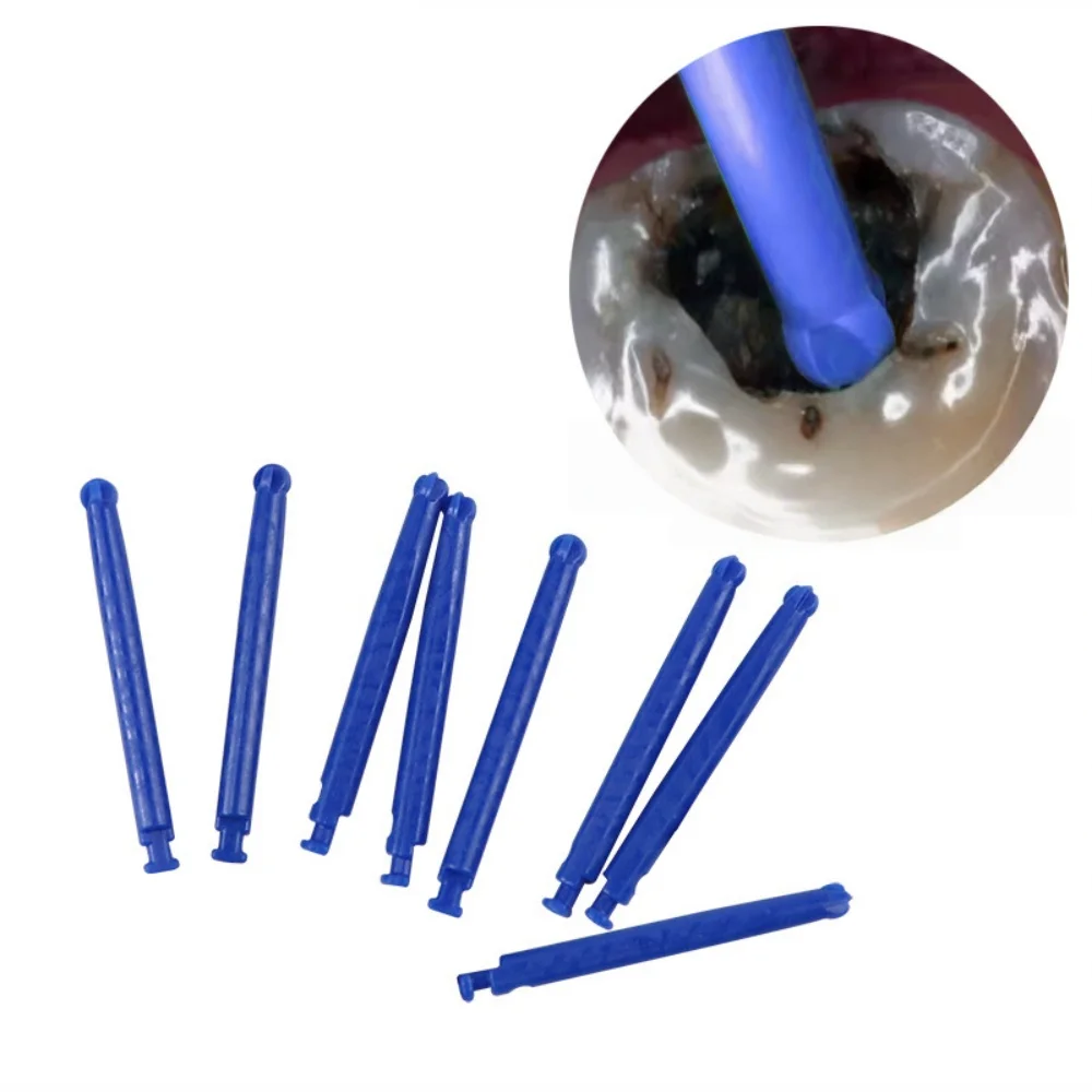 80pcs Dental Soft Burs Plastic Spherical for Deep Caries Excavator Pain-Free Decay Removal Tool for Dental Deep Caries Treatment
