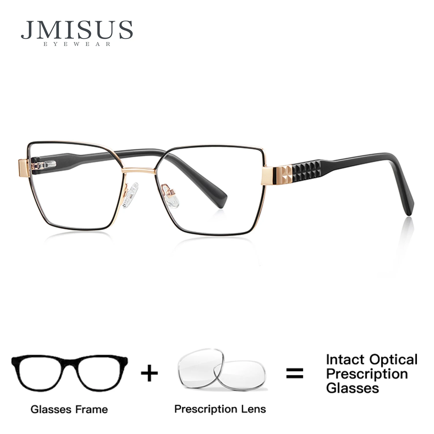 

JMISUS Women‘s Progressive Multifocal Glasses Fashion Square Frame With Photochromic Eyewear For Reading Use Colors