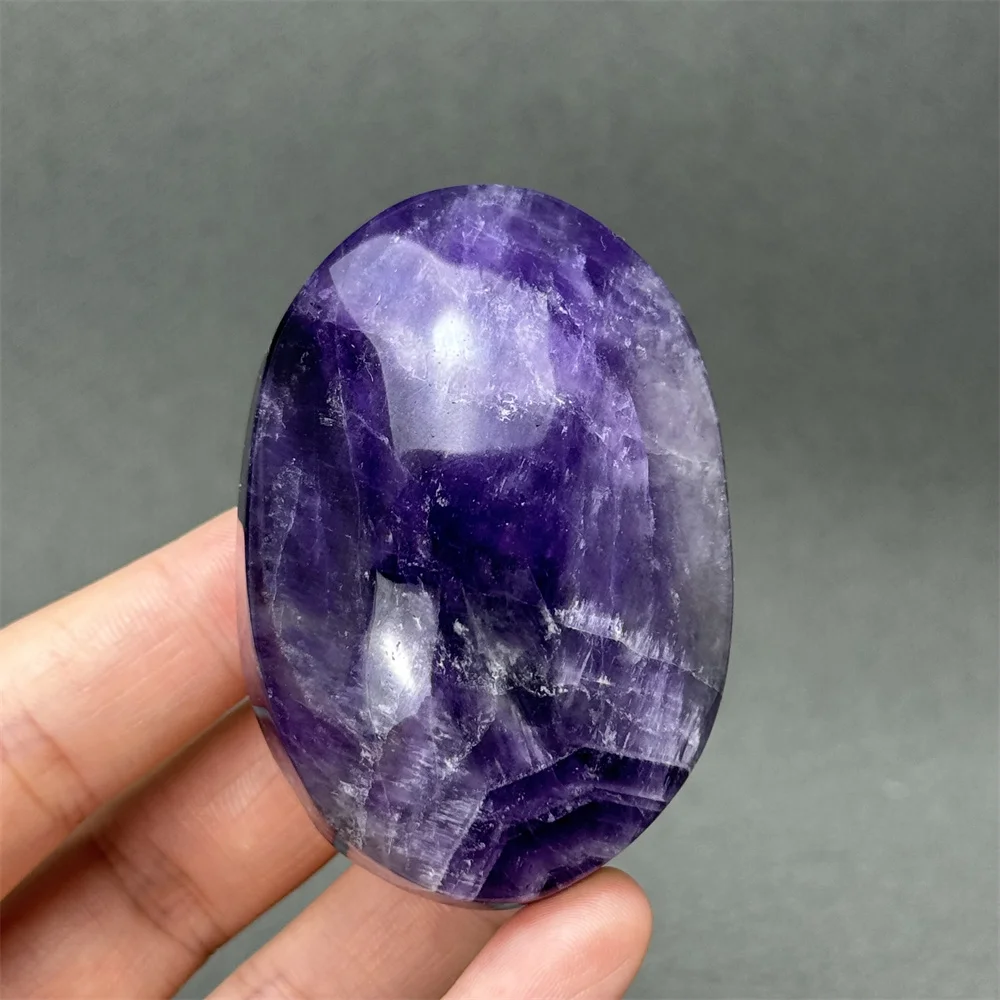 Natural Amethyst Palm Playing Quartz Reiki Treatment Witchcraft Meditation Spiritual Energy Home Feng Shui Decoration Gift