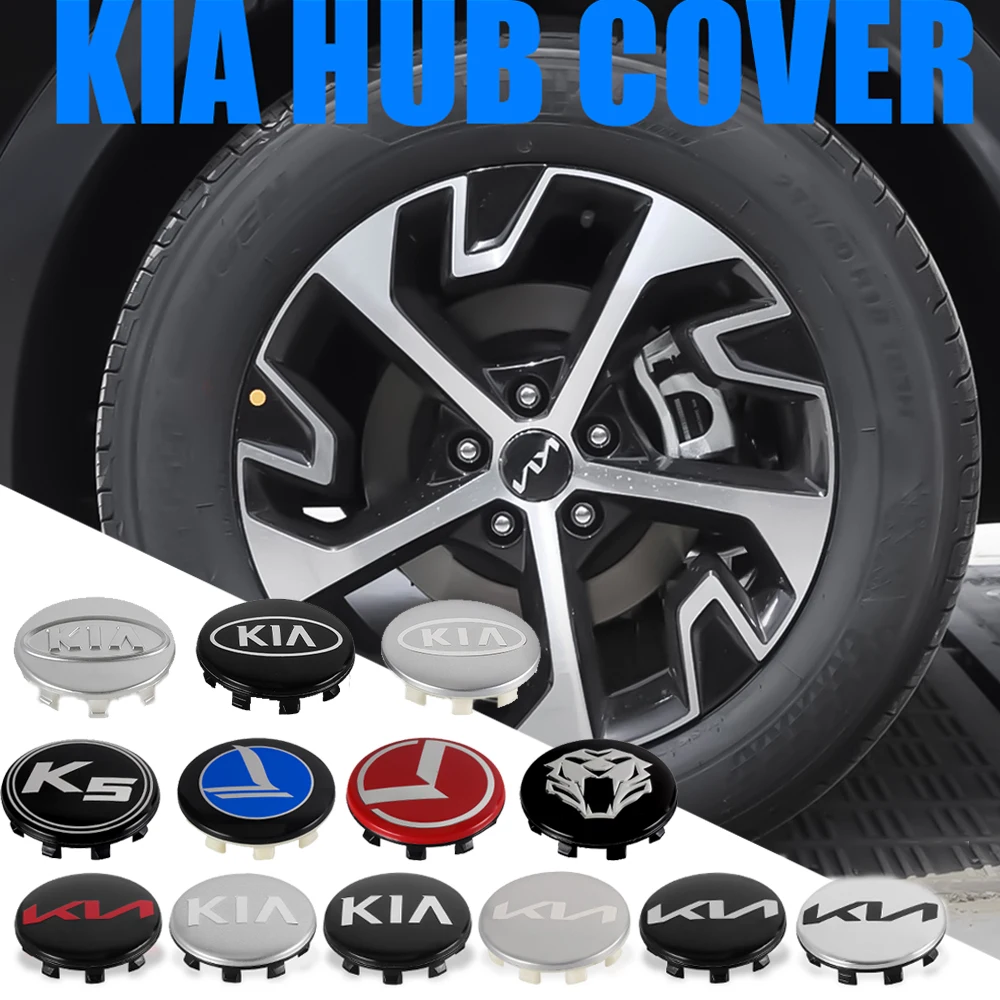 4PCS 56mm Auto Emblem Car Wheel Center Hub Cap Rim Cover for Kia Optima K5 Picanto Rio Sportage Soul Carnival K9 Stonic Stinger view 6
