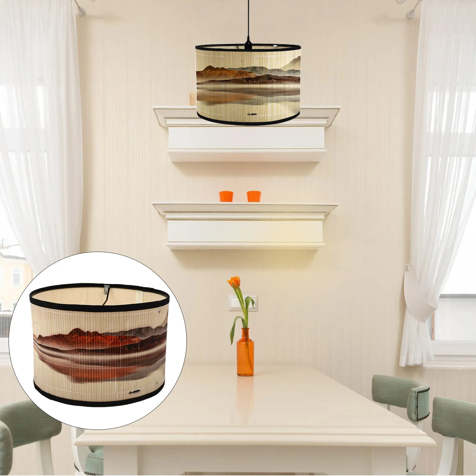 pleat-kitchen-woven-rustic-lampshade-home-decor-bamboo-cover-for-ceiling-fixture-weaving