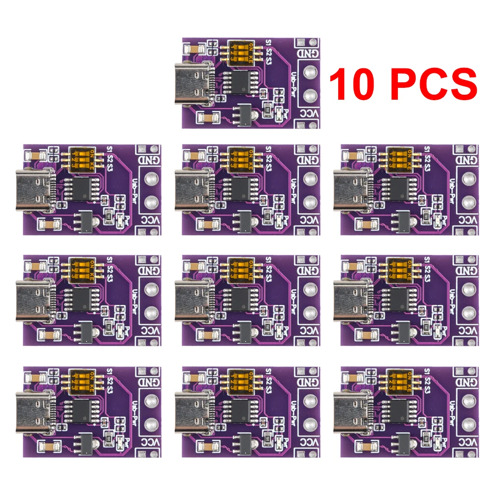 USB C PD Trigger Module DC-DC QC Trigger Power Bank Module Breakout Delivery Board Fast Charger Board Spoof Scam Fast Charge