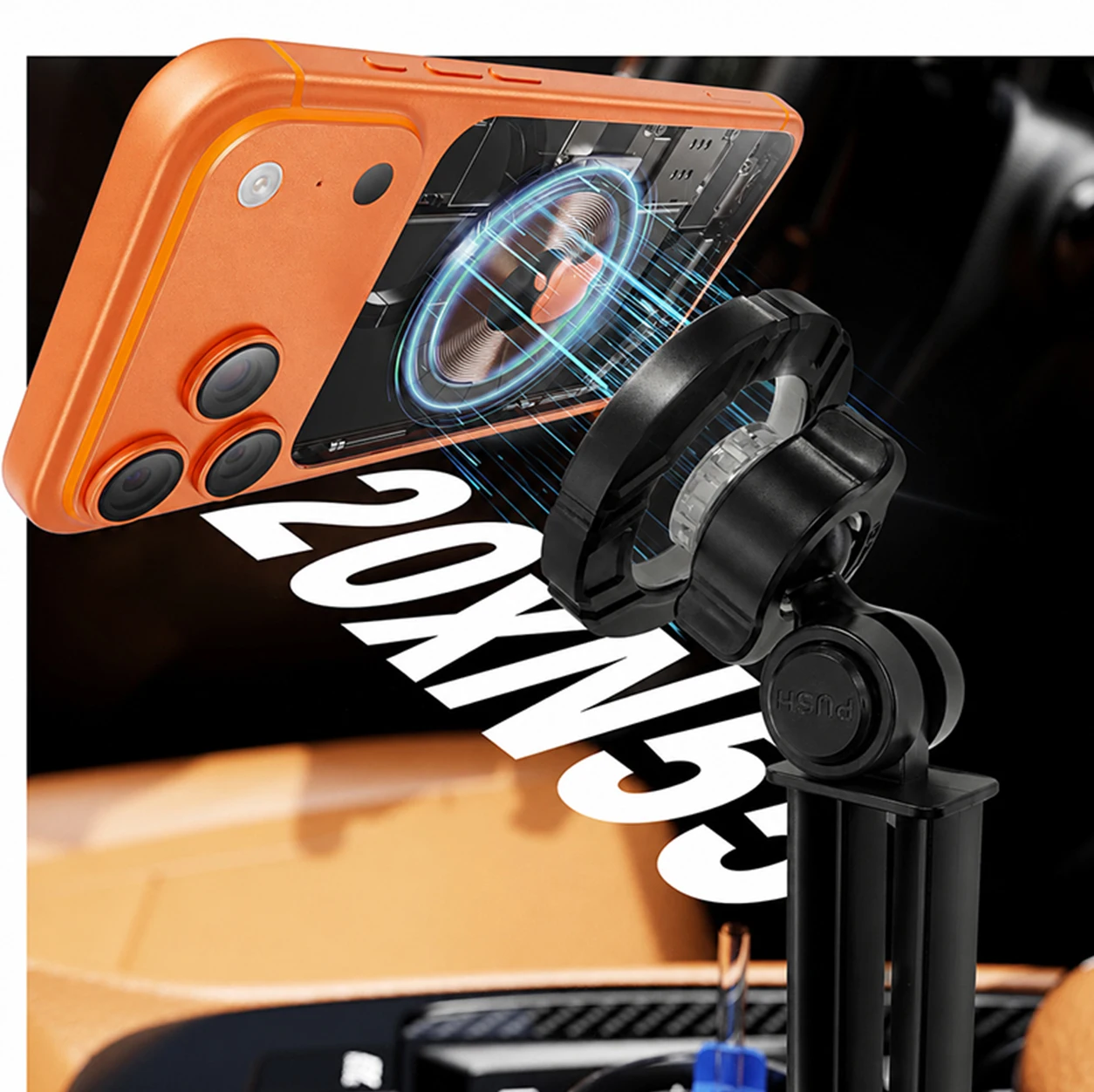 BLALION Universeller Magnetischer Auto-Handyhalter 2-in-1 Multifunktionaler Auto-Getränkehalter mit Telefonhalterung für Auto-Zubehör – Detail 4