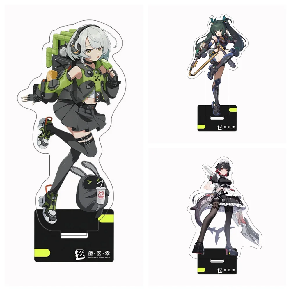 

Anime Fans Gifts Charm Game Zenless Zone Zero HD Figures Acrylic Stand Model Plate Demara Alexandrina Billy ZZZ Serie About 15cm