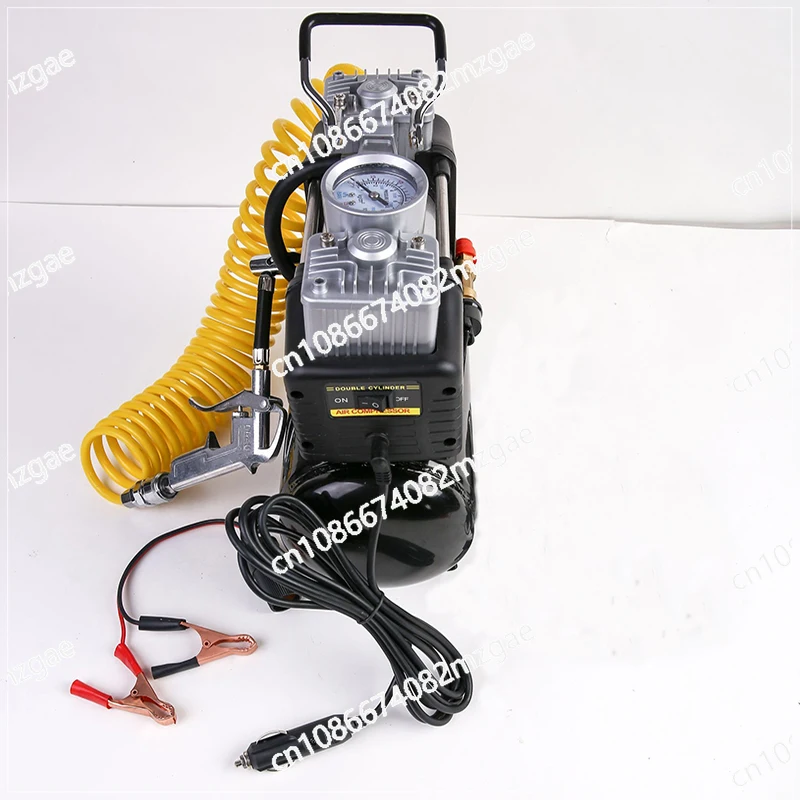 Portable Silent Oil-Free Air Compressor 2.5L/4L 12V 220V Air Compressor Car Tire Inflator Pump