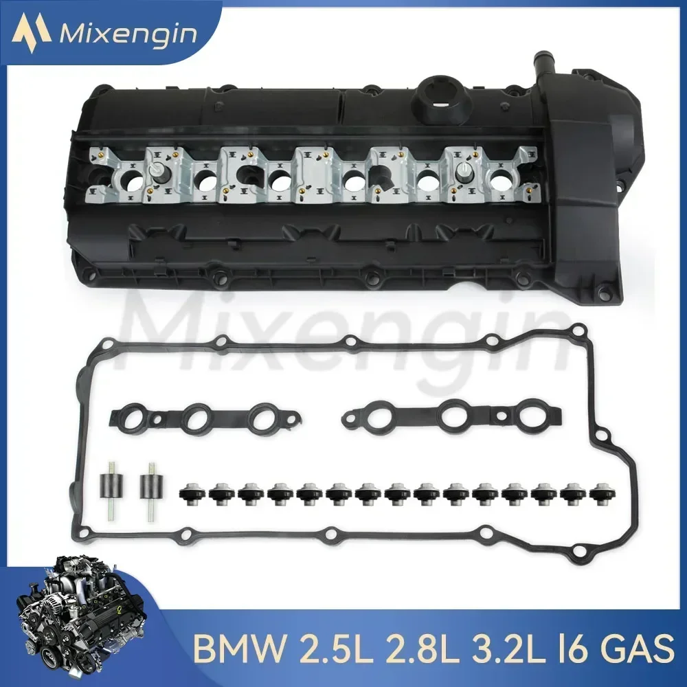 Engine Valve Cover Gasket Set Fit BMW E36 E39 Z3 323is M3 328is 528i 328i for 2.0 2.5 2.8 3.2 L T L6 GAS DOHC 95-03 11121703341