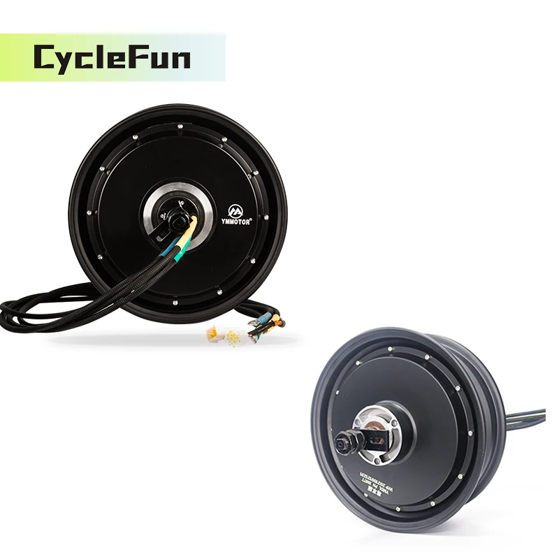 

8000 Вт YMMOTOR 12*3,5-дюймовый бесщеточный двигатель постоянного тока 72 В 96 В для электрического скутера