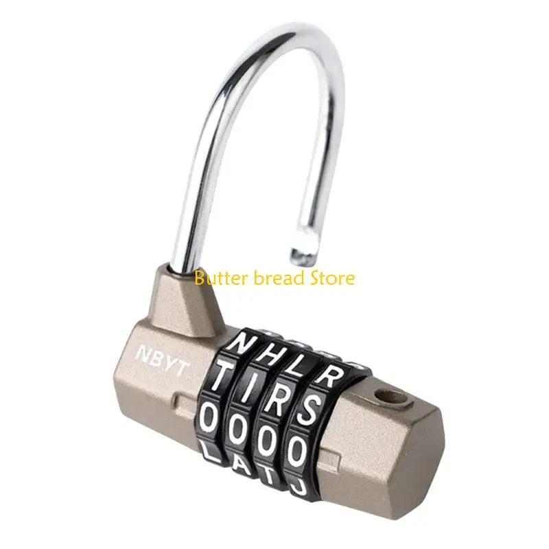W89C 4 Digit Password Code Combination Padlock Suitcase Safety Lock For Travel