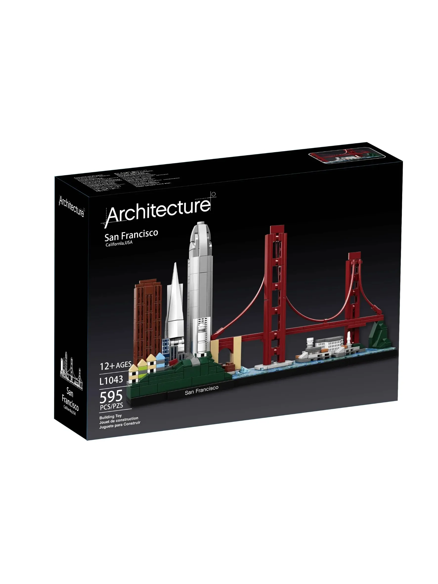 Architecture Compatile 21043  San Francisco Building Blocks Bricks Toys For Adults Kid Art Home Decoration Gift