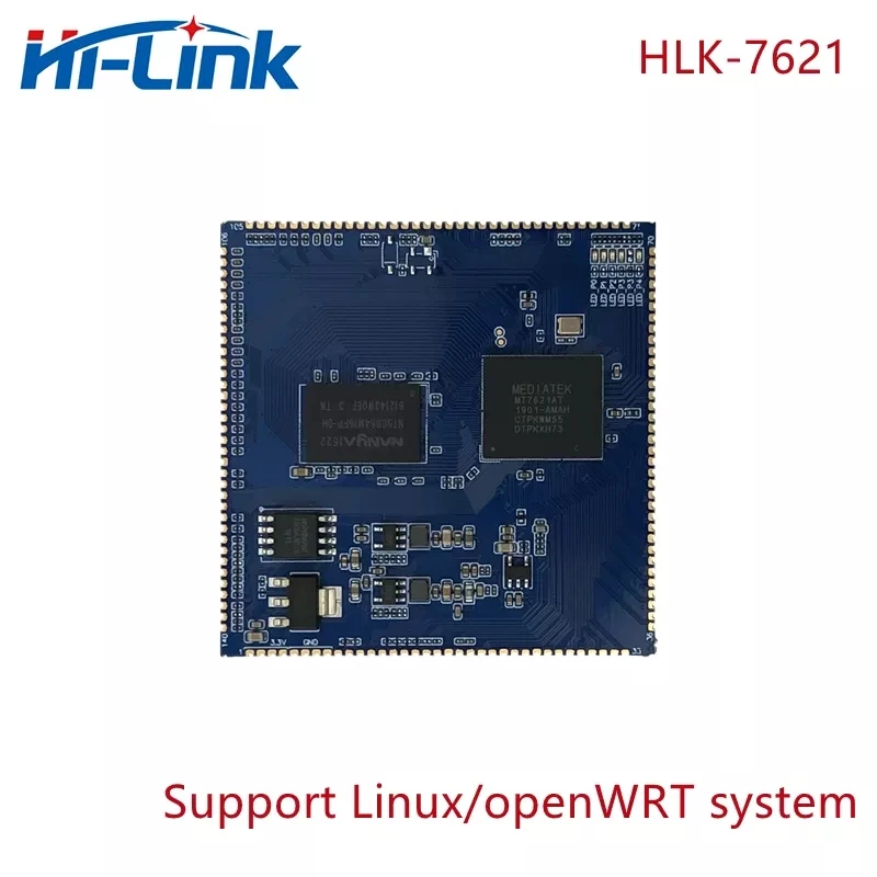 2pcs HLK-7621 Embedded Smart Gigabit Ethernet WIRELESS Gateway Module High Performance Dual Core Development Board