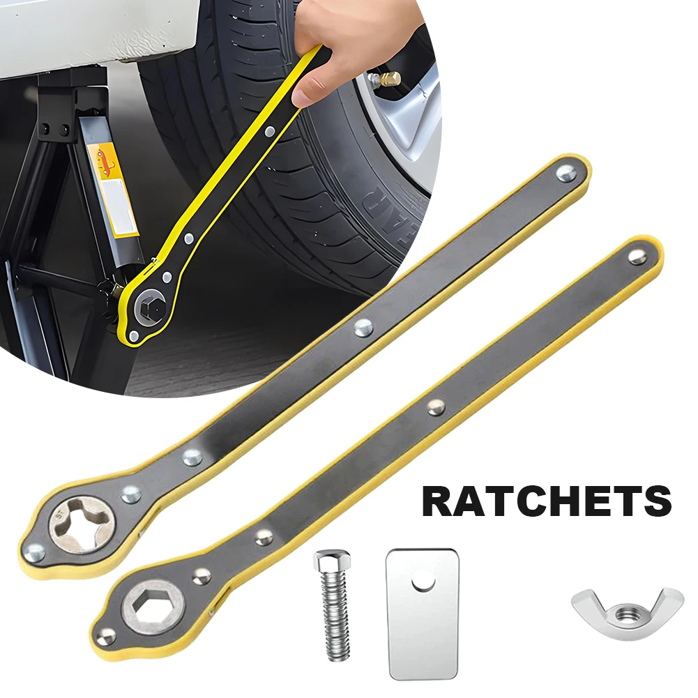 

Car Jack Ratchet Wrench Scissor Jack Ratchet Wrench for Scissor Jack Auto Labor-Saving Car Jack Ratchet Wrench Car Repair Tool