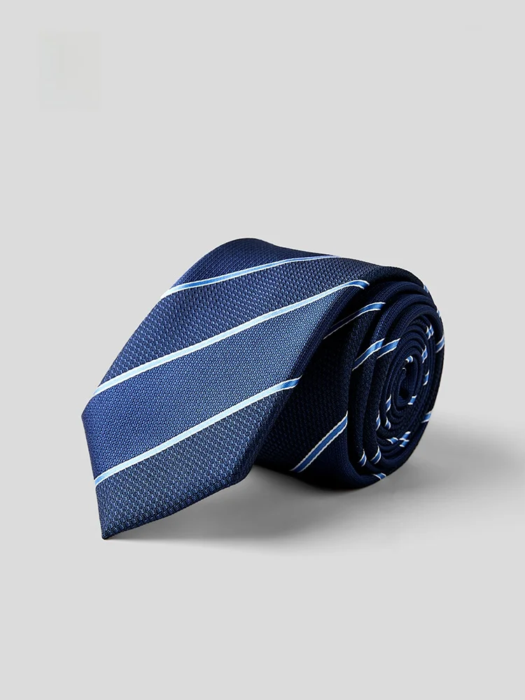 classic-business-patterned-tie-hla-ultra-narrow-7cm-men's-fashionable-glossy-bow-tie-striped-patterned-necktie-for-men