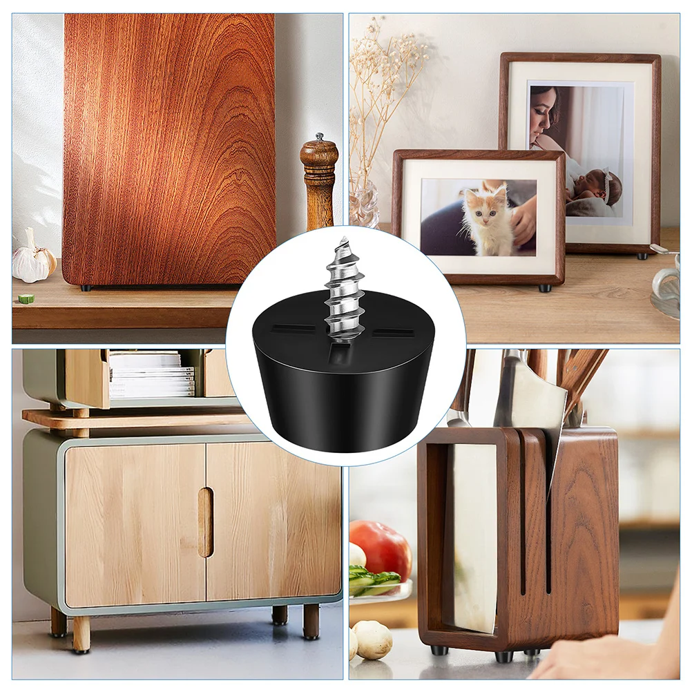 

100pcs Furniture Leveling Feet Rubber Table Levelers Anti-Slip Pads For Chairs Tables Machines Floor Protector Shims