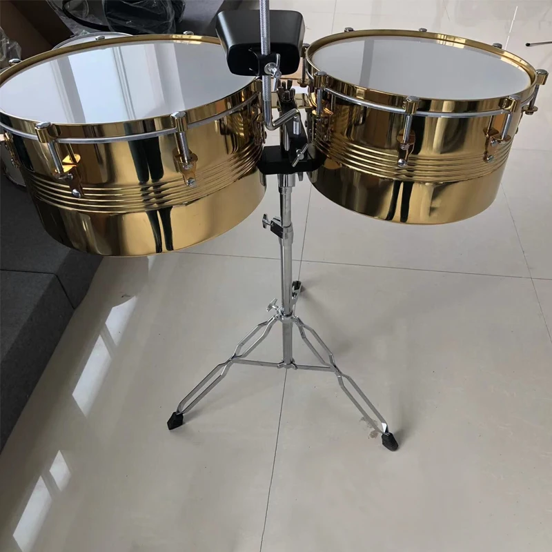 1 set 2 pc 14X8inch conga drum timbales Konga latin drum include drum stand