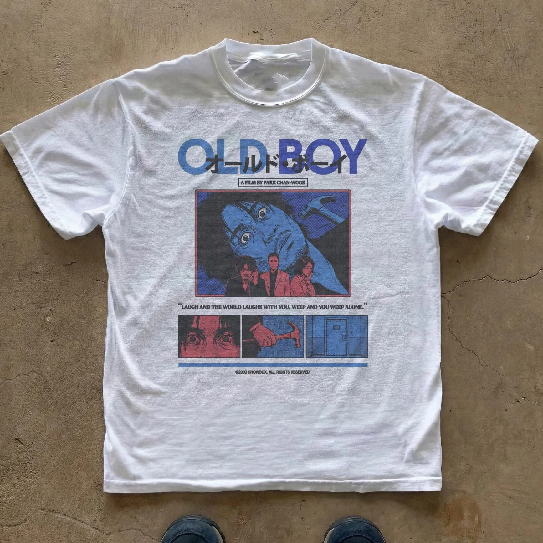 Oldboy 2003 Movie Park Chan-wook Vintage Graphic T-Shirt Cotton Men Women Streetwear Tee
