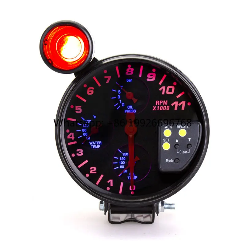 High Quality Universal Dual Digital 12v Electronic Car Tachometer