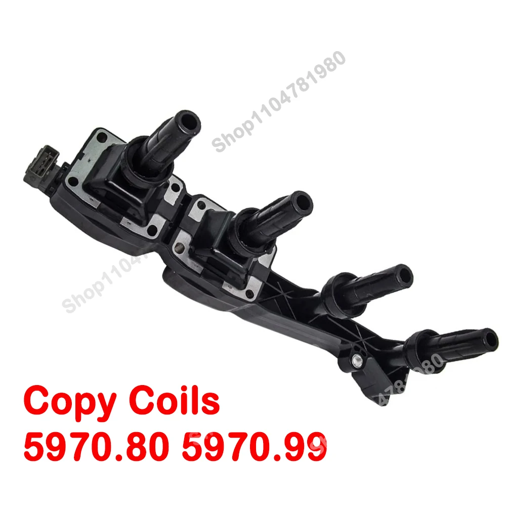 

5970.80 5970.99 Катушка зажигания U6004 48014 597080 597099 для CITROEN C2 C3 C4 BERLINGO PICASSO PEUGEOT 206 307 308 PARTNER 1007